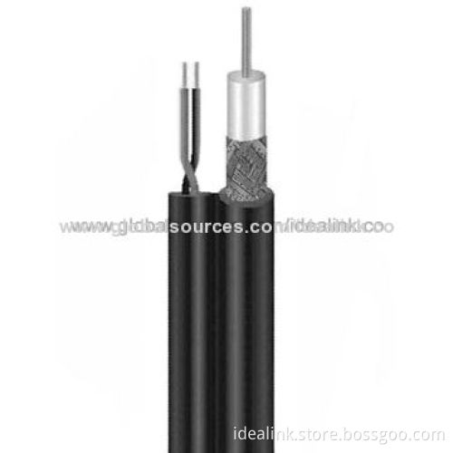 Coaxial Cables with 2-cord Power Cable, PVC Jacket, Copper/CCS Conductor, 1,000ftNew